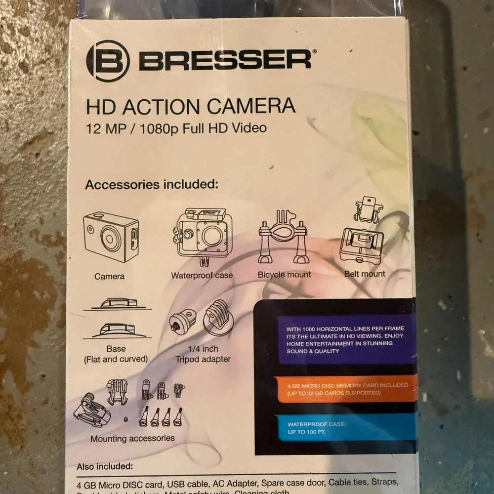 Black HD Action Camera